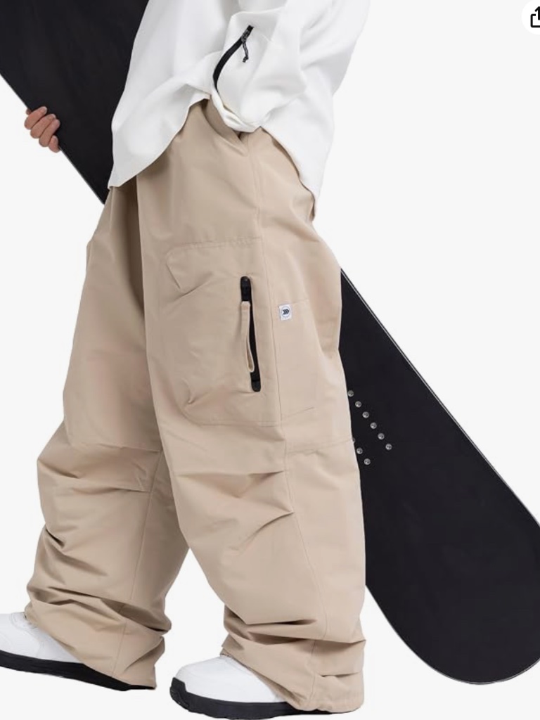 New Snowverb Loose Fit Ski & Snowboard Snow Cargo Pants For Mens And Womens — image 2 of 8